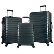 Wholesale - 3pc CHARCOAL GRAY LANCER HARDCASE SPINNER SET C/P 1
